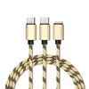 Fast Charging 2.4A 1.2M multi 3 in 1 data type c cable for iphone android