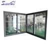 Factory hot sale glass kitchen door design aluminium frame price windows doors Competitive