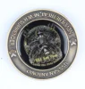First metal logo printed antique silver Challenge coin