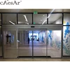 Superior quality Caesar commercial entry electric big sliding double door with ES200 automatic system