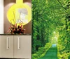 3D design gree tree wallpaper customized printing forest picture wallpapre for door decor