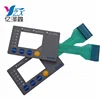Flexible Circuit Flat Button Metal Dome Membrane Keyboard Switch With Tails And Connector