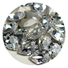 Gemstone market prices high quality oval shape clear pointed back rhinestone clothing decoration fancy stone crystal gemstone