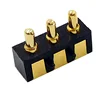 pogo pin 2.50mm pitch 3 position with post right angel surface mount spring loaded type