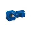 couple of shaft stretched helical-bevel geared motor