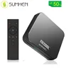MECOOL KM9 Pro Google Certified Amlogic S905X2 Android TV 9.0 OS 4GB DDR4 32GB eMMC YouTube 4K TV Box with Voice Remote Dual Ban
