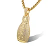 Custom 18K Gold Plated Car Key Hip Hop Iced Out Charm Pendant Fashion Jewelry