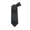 Shengzhou Mill Premium Quality Materials Ties Black Jacquard Solid Men Tie Silk Neck Ties