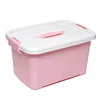 latch white 45 liter sterilite custom pink stack storage bin