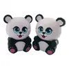 2019 hot selling pu stress ball cute panda shaped squishy soft toy cheap customized animal slow rising Toy stress reliever