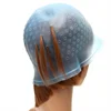 Silicone Cap + Hook Salon Dye Hair Pro Reusable Hai Coloring Highlighting Reusable Set Frosting Tipping Dyeing Color Tools