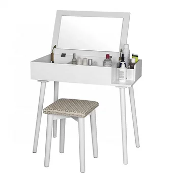 dressing table with fold up mirror