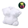 White Foam Siamessed Bear DIY Craft Polystyrene Styrofoam Two Bear for Christmas Kids Gift