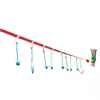 Outdoor Obstacle Course Ninja Warrior Training Equipment Swing Hanging Obstacles Climbing Rope , Monkey Fist Knot Rope Set