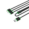 2A USB 3 in 1 Cable Sync Data Charging Cable for iPhone , for Android , for Type C