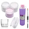 QF 2 Oz Package Pink/Clear/White Three Colors Acrylic Dip Powder For Nail Art French Crystal Tips