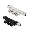 PKD plastic 5 way male thread reducing air fittings quick connect air hose fittings one touch pneumatic fittings