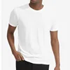 Men Dz Siyah 100% Pima Cotton Tshirt Basic White Blank T-Shirt Stock