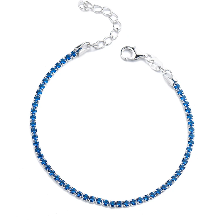 

crystal tennis bracelet,6 Pieces, Blue