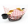 Wrought iron American restaurant snack fried chicken black plate bread basket