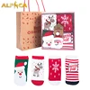 Full-cotton cartoon baby socks in Christmas stockings and children's socks