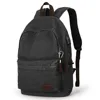 Canvas Backpack with USB Charging Port for Men Women, Lightweight