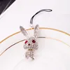 ts0018 Lovely Crystal Bunny Design Charm Pendants Fashion Jewelry