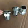 Stainless Steel 2inch Tri Clamp threaded ferrule with hex adaptor