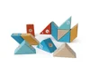 Good Choice for Promotion Gift Item, Basic Geometric Wood Building Blocks Toys Magic Magnetic Wooden Connecting Blocks