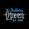 Birthday queen glitter heat transfer hotfix designs