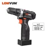 Lomvum Hot Sales 12V 16.8V 25V Battery Two Speeds Electric Cordless digital Drill