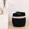 Soft and beautiful storage basket cotton rope basket for home and laundry