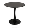 beveled edge black MDF portable tulip bar furniture table for wholesale