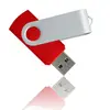 Flip-style Plastic shell different types usb flash drives with metal swivel cover