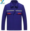 Working wear long sleeve jackets with customized pockets and turn down collar