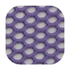 China customized weight and width big hole polyester purple textile mesh fabric slipper