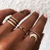 Fashion gold moon ring for women Wholesale N95111