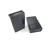Luxury black color metal rectangular tin cigarette case tobacco case