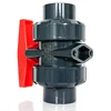 Factory Direct Sales High Quality DN32 De40mm 1 1/4" UPVC PVC Manual Plastic Double True Union Flexible Connection Bleed Valve