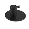High Quality Bathroom Accessories Black Adhesive and Screws Two Way Fixing Cloth Wall Hook