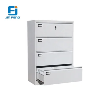 4 Drawer Steel Filing Cabinet Specifications In Lateral View 4