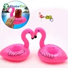 Custom Inflatable Cup Holder Unicorn Flamingo Drink holder Swimming Pool Float Bathing pool Toy Party Decoration Bar Coasters