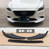 For Mazda 6 Atenza 2014-2017 ABS Unpainted Color Front Corner Bumper Skid Lip Protector Guard Covers Spoiler 3Pcs Car Styling