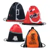 Low MOQ silk drawstring bag sport drawstring backpack gym bag