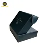New arrival black folding paper box package with own logo