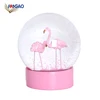 OEM Design Mix Gifts Room Decor Glitter Snow Globe Flamingo Crystal Ball Snowflake Water Cool Snow Globe