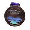 China Manufacturer Military custom sport badges and trophies medals for marathon kickboxing medal