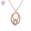 2019 fancy design sterling silver 925 18k gold plated micro pave knot pendant