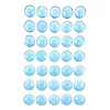 Blue color resin flower sticker removable waterproof decor sheet