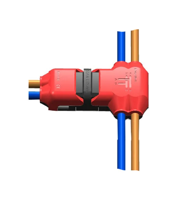 T2 double T type none strip led electrical wire connectors